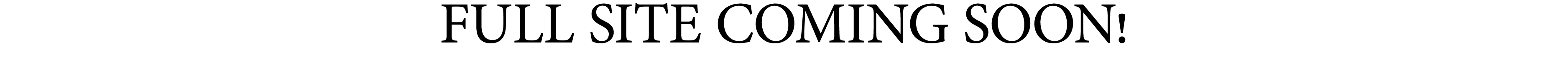 FULL SITE COMING SOON 